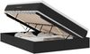 vidaXL Aufbewahrungsbett mit Matratze Schwarz 140 x 200 cm Samt 3370307 Bild 2