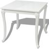 vidaXL Esstisch 80x80x76 cm Hochglanz-Weiß 243382 Bild 2