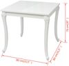 vidaXL Esstisch 80x80x76 cm Hochglanz-Weiß 243382 Bild 5