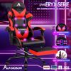 Gamer-Stuhl Gaming Racing-Sessel 8 Massagepunkten Fußstütze Rot Eryx Bild 3