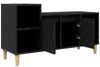 vidaXL TV-Schränk Schwarz Eichen-Optik 100 x 35 x 55 cm Holzwerkstoff 881023 Bild 5