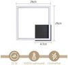 Nettlife LED Deckenleuchte Flur Wohnzimmer Schwarz moderne Kristall Deckenlampe 12/24W, LED fest integriert, Warmweiß, Flur Küche Bild 3