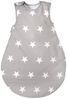 roba Schlafsack 'Little Stars' 70 cm - ganzjahres Babyschlafsack - atmungsaktiv - Baumwolle - Grau / Weiß Bild 2