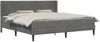 vidaXL Bettgestell mit Matratze Dunkelgrau 180 x 200 cm Samt 3415248 Bild 2