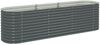 vidaXL Garten-Hochbeet 320x80x81 cm Verzinkter Stahl Grau 45522 Bild 2