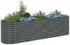 vidaXL Garten-Hochbeet 320x80x81 cm Verzinkter Stahl Grau 45522 Bild 3