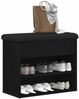 vidaXL Sitzbank mit Stauraum Schwarz Eichen-Optik 62 x 32 x 50 cm 862990 Bild 3
