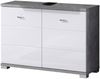 Waschbeckenunterschrank >Peter< in Beton aus MDF - 80x57x31cm (BxHxT) Bild 2