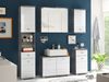 Waschbeckenunterschrank >Peter< in Beton aus MDF - 80x57x31cm (BxHxT) Bild 3