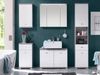 Waschbeckenunterschrank >Peter< in Beton aus MDF - 80x57x31cm (BxHxT) Bild 5