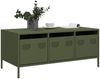 vidaXL Couchtisch Olivgrün 101,5x50x43,5 cm Kaltgewalzter Stahl 851272 Bild 3