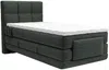 Vente-unique - LODI Bett Stoff Grau - B 108 cm x H 118 cm x L 215 cm Bild 4