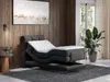 Vente-unique - LODI Bett Stoff Grau - B 108 cm x H 118 cm x L 215 cm Bild 2