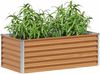 vidaXL Hochbeet Hellbraun 98 x 50 x 36 cm Verzinkter Stahl 42017343 Bild 3