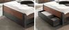 Bettgestell 140x200 cm BERLIN-S-61 in Old Mix Dekor mit Matera anthrazit/grau, BxHxT ca. 146 x 44 x 205 cm Bild 3