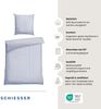 Schiesser Renforcé Wendebettwäsche Set Marie in kuschelweicher Baumwoll-Qualität, Farbe:Hellblau und Weiß, Größe:135x200 cm Bild 2