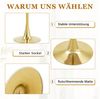 STILVORA Couchtisch runder Beistelltisch Sofatisch Wohnzimmertisch in Marmor-Optik (Kaffeetisch, Verstärkte, weitläufige und ebene Tischplatte, Großzügiger Beinfreiraum, Einfache Montage), Holzmaserungs-Optik Bild 4