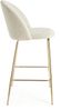 Barhocker Carry aus Samt, Weiß, 51 x 55 x 105 cm Bild 2