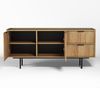 AX LIVING Nordiva Kommode mit Schublade 150 cm Hikora Natur Sideboard Holz Bild 3