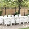 vidaXL Garten Essgruppe 15 pcs Weiß Polt Rattan 3378646 Bild 4