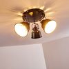 hofstein Deckenleuchte »Rimini« runde Deckenlampe aus Metall in Schwarz/Gold, ohne Leuchtmittel, mit verstellbaren Strahlern, 3xE14, Spot im Retro/Vintage Design Bild 5
