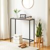 HOOBRO Schmaler Konsolentisch 75 cm Beistelltisch Flurtisch Greige-Schwarz Bild 5