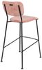 Barhocker BENSON PINK von ZUIVER mit trendigen Cordstoff Bild 5