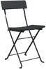 vidaXL Bistrostühle 6 Stk. Klappbar Schwarz Poly Rattan und Stahl 3152113 Bild 3