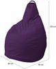 Dmora Pouf Boves, Mehrzwecksessel, Sitzsack, Hockerhocker, Made in Italy, 90x90 h120 cm, Lila Bild 3