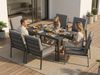 MeXo Gartenlounge-Set Gartenmöbel Set mit Esstisch, (Gartenessgruppe Set 6 Personen, Aluminium, wetterfest, hoher Sitzkomfort), mit pflegeleichte Polywood-Tischplatte, bis 140 kg belastbar Bild 3