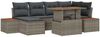 vidaXL Garten Essgruppe mit Kissen 7 pcs Grau und Braun 3350086 Bild 2