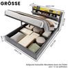 STILVORA Polsterbett 90×200 mit bettkasten,Bettgestelle Boxspringbett mit USB & LED-Licht (Funktionsbett mit Fernbedienung, Gepolsterter Rand, Samtstoff, Metallrahmen, Kompfort, Grau), Jugendbett ohne matratze, Stauraumbett für verschiedene Raumstile Bild 4