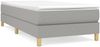 vidaXL Polsterbett, Stoff, 25,0 cm, Hellgrau, 80x200 cm, Natur Bild 2
