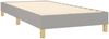 vidaXL Polsterbett, Stoff, 25,0 cm, Hellgrau, 80x200 cm, Natur Bild 4