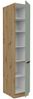Küchen Hochschrank 40 cm Küche ARIA Aquamarin ultra matt + Eiche Artisan matt, hochwertige Fronten mit Anti Fingerprint Beschichtung Küchenzeile Küchenblock Bild 3