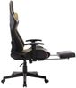 vidaXL Gaming-Stuhl mit Fußstütze Schwarz und Golden Kunstleder [20512] Bild 5