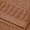 Casa Colori Gästehandtuch Uni, Frottier (1-St), Hohe Farbbrillanz, Einfache Pflege, braun Bild 4