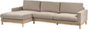 Beliani 'Siggard' Linksseitiges Ecksofa Stoff Taupe Bild 4