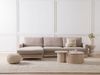 Beliani 'Siggard' Linksseitiges Ecksofa Stoff Taupe Bild 3