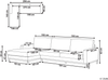 Beliani 'Siggard' Linksseitiges Ecksofa Stoff Taupe Bild 2