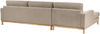 Beliani 'Siggard' Linksseitiges Ecksofa Stoff Taupe Bild 5