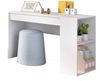 Dmora Schreibtisch Arianella, Mehrzweckschreibtisch, Bürotisch für PC, Eckschreibtisch, 115x50 h74 cm, Weiß Bild 4