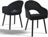 GOEURVANT 1316 Esszimmerstühle 2er-Set, Samt - Schwarz Bild 1