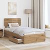 vidaXL Bettrahmen mit Kopfteil Artisan-Eiche 90 x 200 cm Holzwerkstoff 3412426 Bild 3