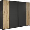 INOSIGN Schwebetürenschrank Estepona Kleiderschrank in Grau/Eiche wahlweise mit Passepartout/Einlegeböden Bild 4