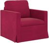 vidaXL Sofa Set 2 pcs Weinrot 158 x 78 x 80 cm Samt 3407556 Bild 4