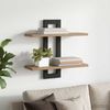 vidaXL Regal Schweberegale Artisan-Eiche 40 x 15 x 40 cm Holzwerkstoff, 1-tlg. Bild 2