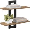 vidaXL Regal Schweberegale Artisan-Eiche 40 x 15 x 40 cm Holzwerkstoff, 1-tlg. Bild 3