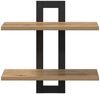 vidaXL Regal Schweberegale Artisan-Eiche 40 x 15 x 40 cm Holzwerkstoff, 1-tlg. Bild 4