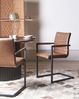 Esszimmerstuhl 2er Set BUFORD Kunstleder Braun Bild 3